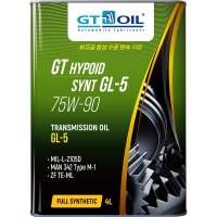 Масло трансмисс. синт. GT Hypoid Synt 75W-90 GL-5 4 л GT OIL 8809059407875