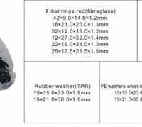 Кольца, шайбы уплотнительные резиновые, асбестовые и пластиковые, 383пр. Forsage F-772