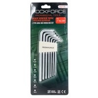 Набор ключей TORX Г-образных длинных, 7пр. (Т10Н,Т15Н,Т20Н,Т25Н,Т27Н,Т30Н,Т40Н-с отверстием)  в плас Rock FORCE RF-5071TL