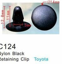 Клипса для крепления внутренней обшивки а/м Тойота пластиковая (100шт/уп.) C0124(Toyota)