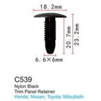 Клипса для крепления внутренней обшивки а/м Тойота пластиковая (100шт/уп.) C0539Light Grey(Toyota)