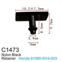 Клипса для крепления внутренней обшивки а/м Хонда пластиковая (100шт/уп.) C1473(Honda)