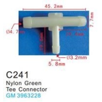 Клипса для крепления внутренней обшивки а/м GM пластиковая (100шт/уп.) C0241( GM )