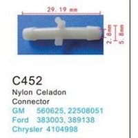 Клипса для крепления внутренней обшивки а/м Крайслер пластиковая (100шт/уп.) C0452(Chrysler)