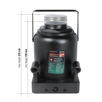 Домкрат бутылочный 100т с ремкомплектом Rock FORCE RF-TRA910006