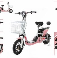 Электровелосипед двухместный(500Вт;рама: сталь;max скорость- 40 км/ч;пробег на заряде-70км;барабанные тормоза;Øободов-18';багажник;вес-39кг,оранжевый)