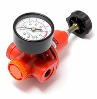 Регулятор давления с индикатором 1/4' (2200л/мин, 5-60°C, max входное/выходное давление: 15/10bar)