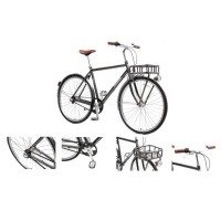 Велосипед Urban Classic M(Al 6061;колесо700с;пер/зад покр35C;3 планетар. скорости; тормаза:U-Brake,з FB28005(550)(buh25743)