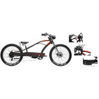 Электро-чоппер Falcon(40км\ч;40км на заряде.48V\500W;10,4Ah 48V;тормоза-Тектро;7 скор,Shimano tourne FEB50026001