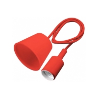 Светильник подвесной MINIO (для ламп Е27, max 60W, IP20, AC220-240V, кабель 1м, красный) GTV OS-MINIOE27-42
