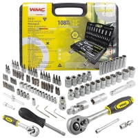 Набор инструментов 108пр 1/2,1/4 (6гр) WMC tools WMC-41082-5EURO