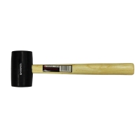 Киянка резиновая с деревянной ручкой (900г, Ø70мм) Forsage F-1803320