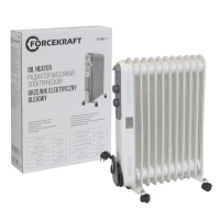 Радиатор масляный электрический (220-240V,50/60Гц,2500Вт,11 секций 11х58см,3 режима нагрева,защ. от ForceKraft FK-YL-B14E-11