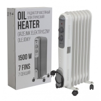 Радиатор масляный электрический (220-240V,50/60Гц,1500Вт,7 секций 11х58см,3 режима нагрева,защ. от п ForceKraft FK-YL-B14E-7