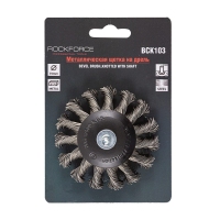 Кордщетка дисковая с хвостовиком для дрели 75мм Rock FORCE RF-BCK103