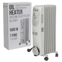 Радиатор масляный электрический (220-240V,50/60Гц,1500Вт,7 секций 15х58см,3 режима нагрева,защ. от п ForceKraft FK-YL-B08-7