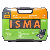 Набор инструментов 108пр.1/4''1/2''(6гр.)(4-32мм) ISMA ISMA-41082-5