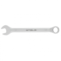 Ключ комбинированный, 17 мм, CrV, матовый хром Stels 15213