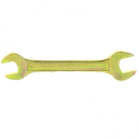Ключ рожковый, 19 х 22 мм, желтый цинк Сибртех 14311