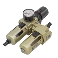 Блок подготовки воздуха (фильтр-регулятор + лубрикатор) 1/4