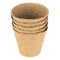 Горшочек для рассады, 110 х 100 мм, торфяной, 5 шт, Россия чек для рассады, 110 х 100 мм, торфяной, RUSSIA 64362