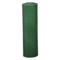 Решетка заборная в рулоне, облегченная, 0.8 х 20 м, ячейка 17 х 14 мм, пластиковая, зеленая, Россия RUSSIA 64522