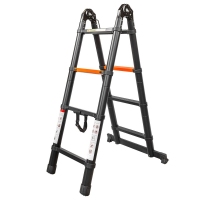 Лестница-стремянка телескопическая алюм. бытовая 1.3+1.3м (4+4 ступ.) Rock Force RF-UP130-M