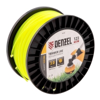 Леска для триммера круглая, 3,0мм х 123м, на DIN катушке FLEX CORD, Denzel 96282