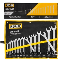 Ключи комбинированные, набор 14пр. (10, 12-19, 21, 24, 27, 30, 32мм) JCB JCB-5141P