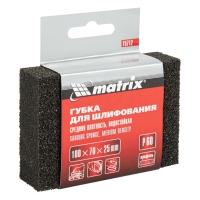 Губка для шлифования, 100 х 70 х 25 мм, средняя плотность, P 60 Matrix 75712