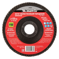 Круг лепестковый торцевой, P 100, 125 х 22.2 мм Matrix 74047