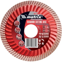 Диск алмазный, отрезной Turbo Extra, 230 х 22.2 мм, сухая резка Professional Matrix 73198