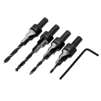 Набор сверл под конфирмат, 3-5 мм, 4 шт Denzel 704240