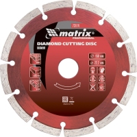 Диск алмазный, отрезной сегментный, 150 х 22.2 мм, сухая резка Professional Matrix 73174