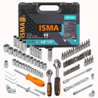 Набор инструментов 94 пр. 1/4''3/8''(6гр)(4-22мм) ISMA ISMA-4941-5DS