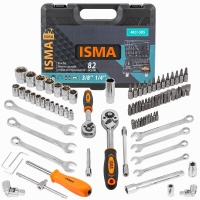 Набор инструментов 82 пр. 1/4''3/8''(6гр.)(4-22мм) ISMA ISMA-4821-5DS