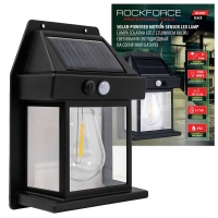 Светильник светодиодный на солнечной батарее с датчиком движения Rock Force RF-WL6009 Black